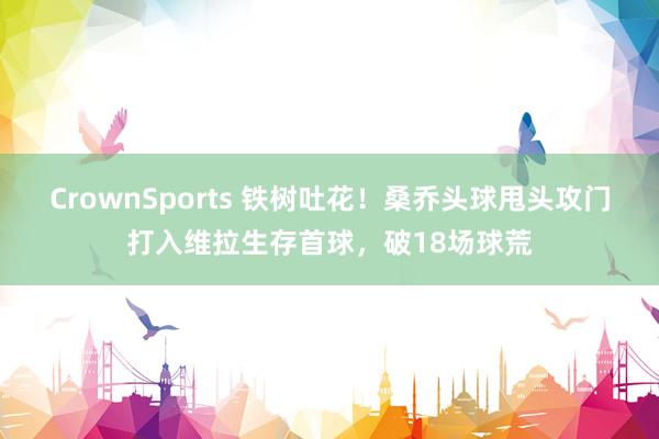 CrownSports 铁树吐花！桑乔头球甩头攻门打入维拉生存首球，破18场球荒