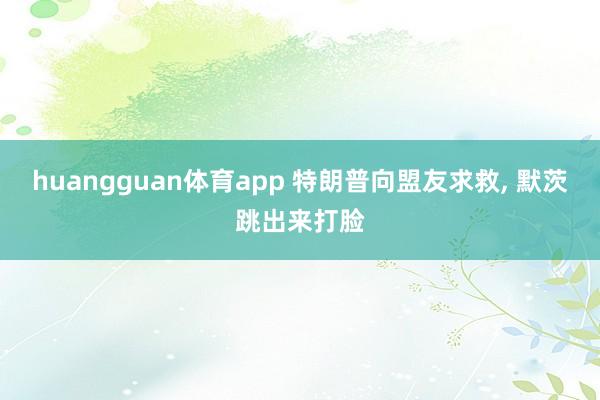 huangguan体育app 特朗普向盟友求救， 默茨跳出来打脸