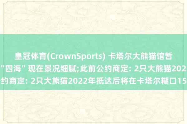 皇冠体育(CrownSports) 卡塔尔大熊猫馆暂时闭馆， 大熊猫“京京”和“四海”现在景况细腻;此前公约商定: 2只大熊猫2022年抵达后将在卡塔尔糊口15年