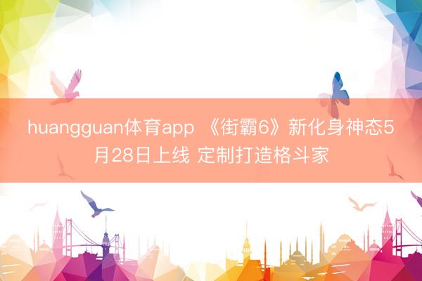 huangguan体育app 《街霸6》新化身神态5月28日上线 定制打造格斗家