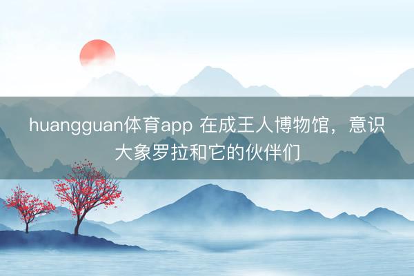 huangguan体育app 在成王人博物馆，意识大象罗拉和它的伙伴们